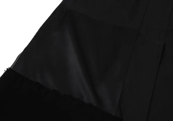 Y's Patchwork No Collar Cotton Coat K-168051_016