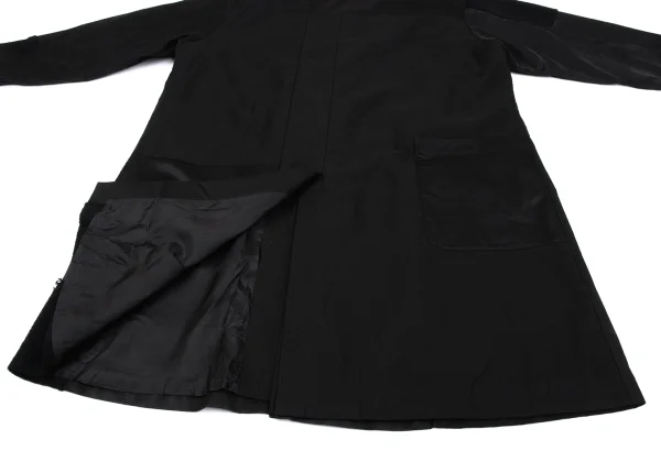 Y's Patchwork No Collar Cotton Coat K-168051_017