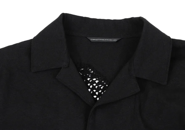 Y's Square Crochet Asymmetrical Jacket K-168054_004