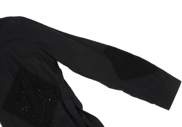 Y's Square Crochet Asymmetrical Jacket K-168054_005