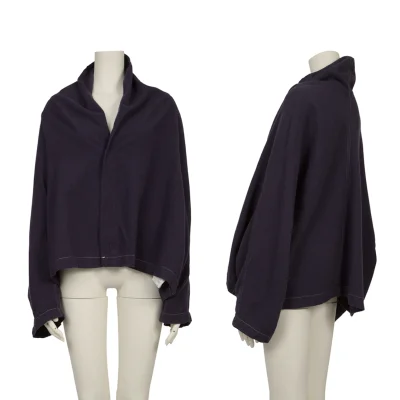 Y's Wool Blend Wide Silhouette Blouse