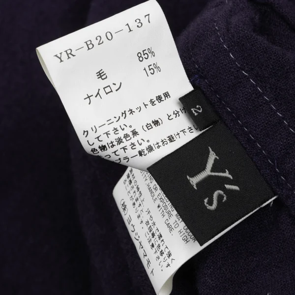 Y's Wool Blend Wide Silhouette Blouse K-168057_014