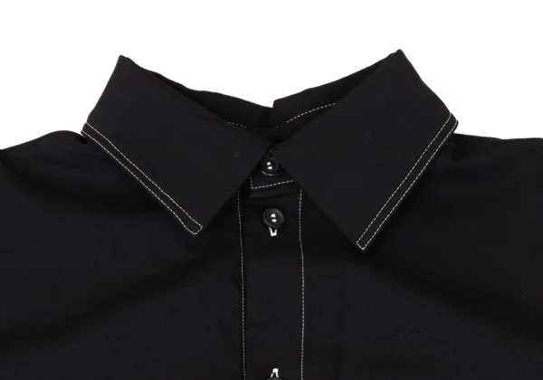 Y's Wool Gaba Back Open Dyed Gradient Shirt Dress K-168061_004