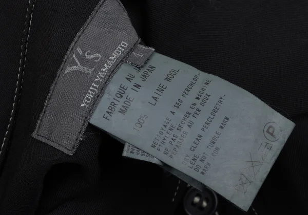 Y's Wool Gaba Back Open Dyed Gradient Shirt Dress K-168061_017