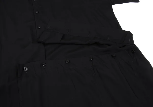 Y's Detachable Hem Asymmetrical Short Sleeve Shirt Dress K-168062_009