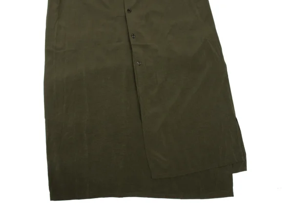 Y's Band Collar Back Patch Pocket Short Sleeve Shirt Dress K-168064_008