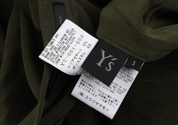 Y's Band Collar Back Patch Pocket Short Sleeve Shirt Dress K-168064_017