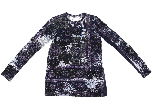 Y's Cotton Graphic Printed Sheer T-shirt K-168067_002