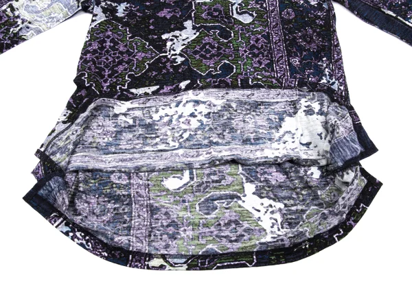 Y's Cotton Graphic Printed Sheer T-shirt K-168067_009