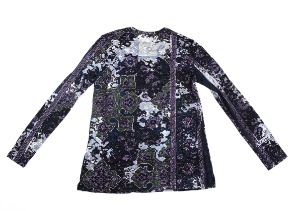 Y's Cotton Graphic Printed Sheer T-shirt K-168067_010