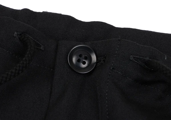 Y's Wool Gabardine Front Embroidery Wide Pants K-168068_004