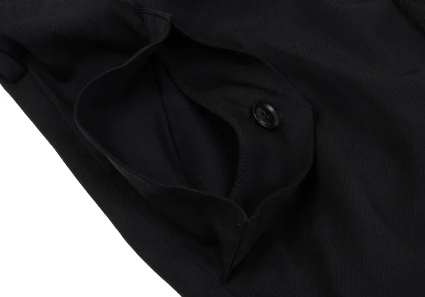 Y's Wool Gabardine Front Embroidery Wide Pants K-168068_007