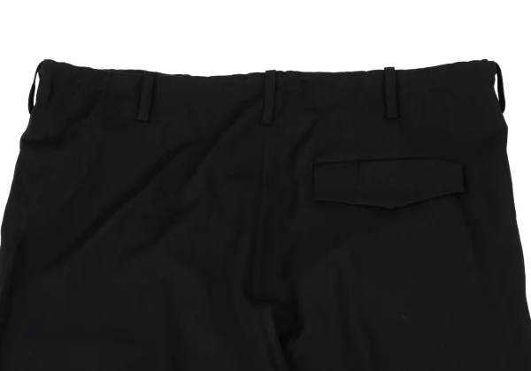 Y's Wool Gabardine Front Embroidery Wide Pants K-168068_013