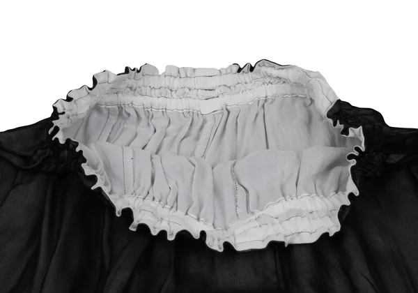 Y's Sheer Cupra Layered Asymmetrical Wide Pants K-168071_003