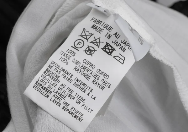 Y's Sheer Cupra Layered Asymmetrical Wide Pants K-168071_011