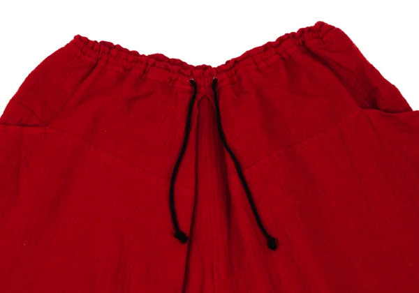 Y's Wool Fulling Back Dart Wide Dropped Crotch Pants K-168072_002