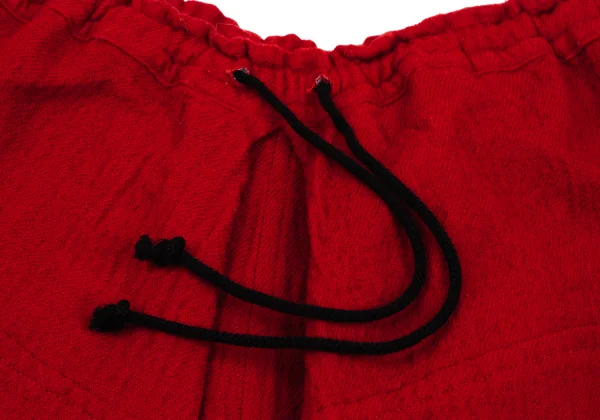 Y's Wool Fulling Back Dart Wide Dropped Crotch Pants K-168072_003