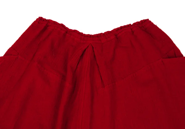 Y's Wool Fulling Back Dart Wide Dropped Crotch Pants K-168072_009