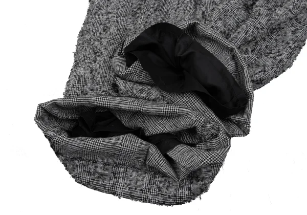 Y's Wool Loop Tweed Double Wide Dropped Crotch Pants K-168073_007