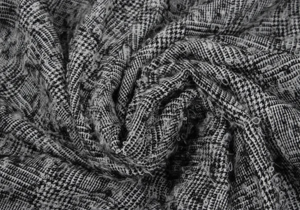 Y's Wool Loop Tweed Double Wide Dropped Crotch Pants K-168073_010