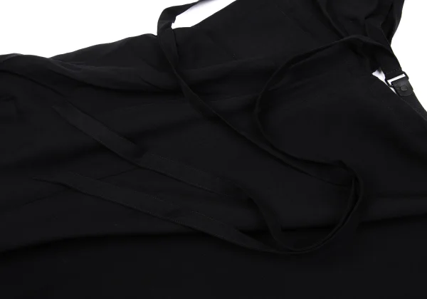 Y's One-shoulder Design Ribbed Hem Asymmetrical Wide Dropped Crotch Pants K-168075_004