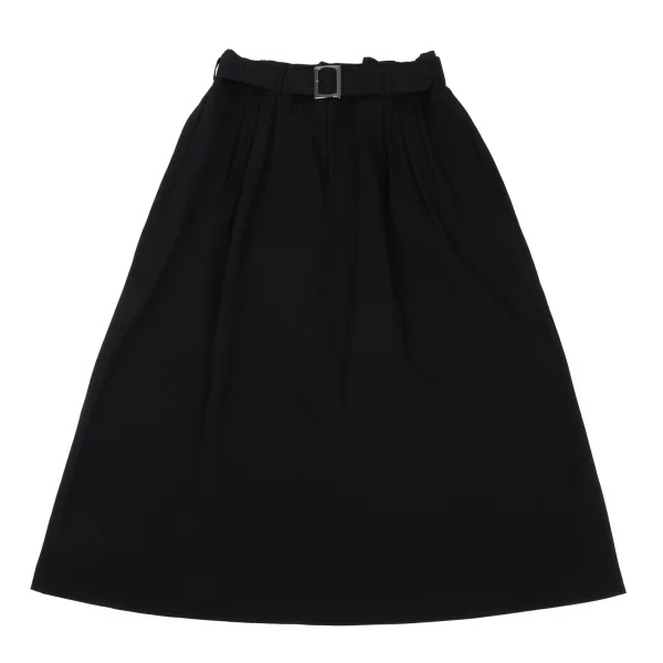 Y's Wool Gabardine Tuck Belted Skirt K-168077_002