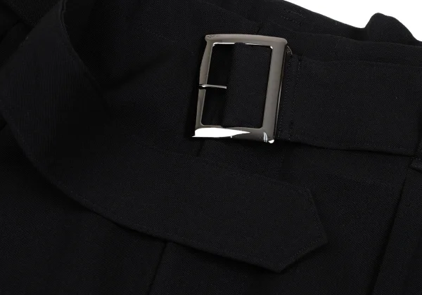 Y's Wool Gabardine Tuck Belted Skirt K-168077_004