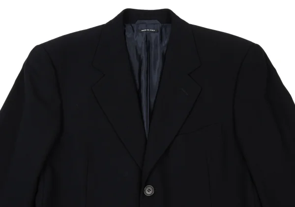 ジョルジオアルマーニGIORGIO ARMANI ウール混3Bジャケット 黒44 K-168078_002