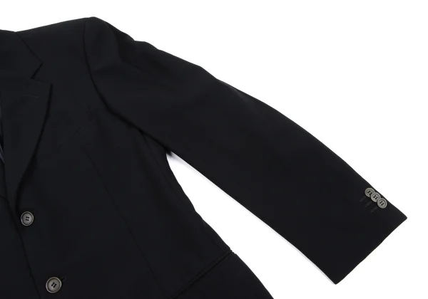 ジョルジオアルマーニGIORGIO ARMANI ウール混3Bジャケット 黒44 K-168078_005