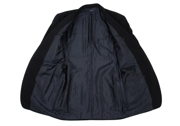 ジョルジオアルマーニGIORGIO ARMANI ウール混3Bジャケット 黒44 K-168078_010