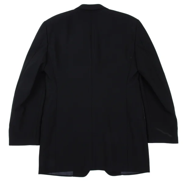 ジョルジオアルマーニGIORGIO ARMANI ウール混3Bジャケット 黒44 K-168078_011