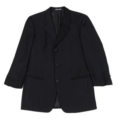 GIORGIO ARMANI LE COLLEZIONI Wool Blend Pinstripe Jacket