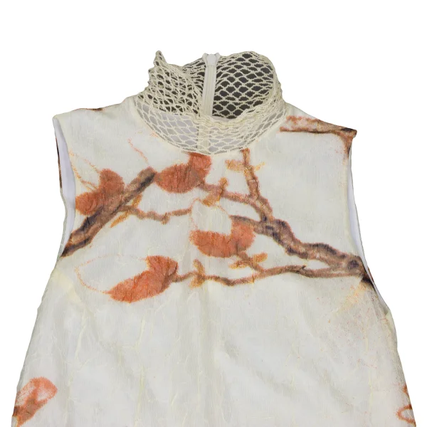 VIVIENNETAM Floral Printed Mesh Sleeveless Dress K-168086_003