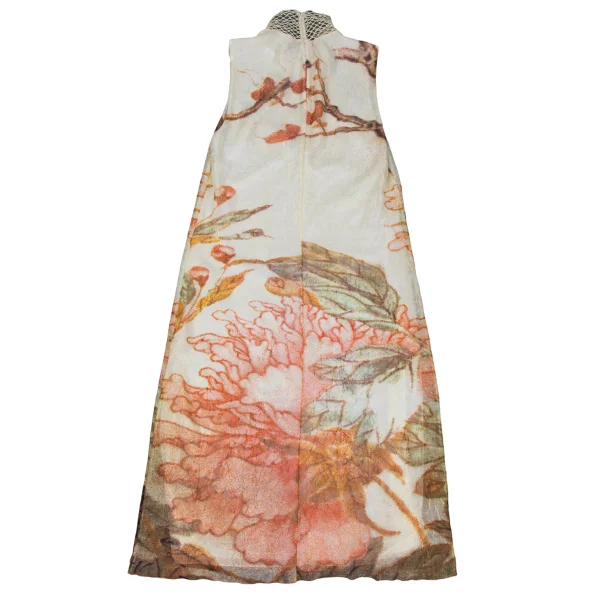 VIVIENNETAM Floral Printed Mesh Sleeveless Dress K-168086_010