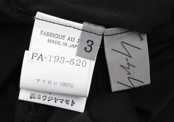 Yohji Yamamoto FEMME Nylon Long Sleeve T-shirt K-168087_012