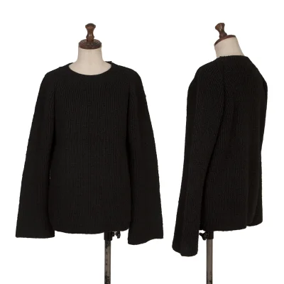 Yohji Yamamoto FEMME Wool Raglan Low Gauge Knit Sweater