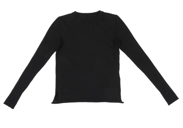 Yohji Yamamoto FEMME Wool Hem Roll Knit Top K-168089_002