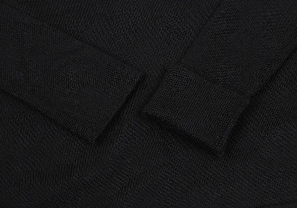 Yohji Yamamoto FEMME Wool Hem Roll Knit Top K-168089_006