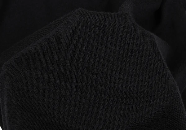 Yohji Yamamoto FEMME Wool Hem Roll Knit Top K-168089_011