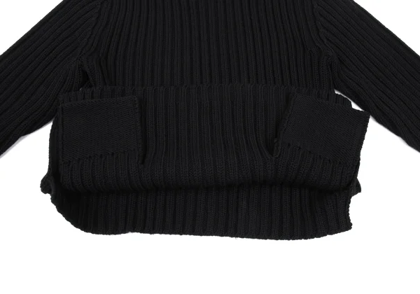 Y's for men Wool Pocket Design Low Gauge Knit Sweater K-168091_007