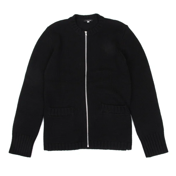 Y's for living Wool Zip-up Knit Jacket Black L K-168092_001