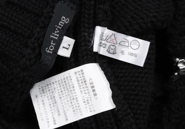 Y's for living Wool Zip-up Knit Jacket K-168092_012