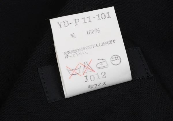 Y's Wool Gabardine Drawstring Waist Pants K-168095_013