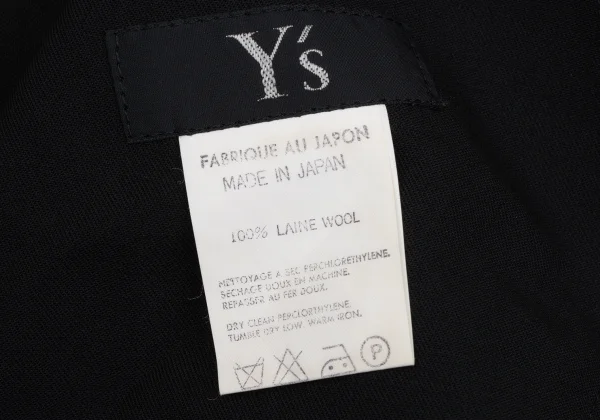 Y's Wool Gabardine Drawstring Waist Pants K-168095_014