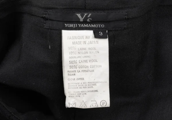 Y's Wool Zip Skirt K-168096_012