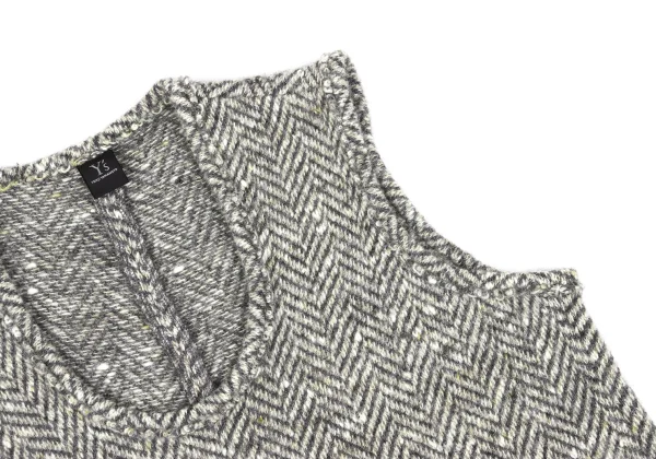 Y's Wool Herringbone Knit Vest K-168099_004