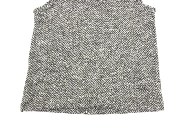 Y's Wool Herringbone Knit Vest K-168099_005