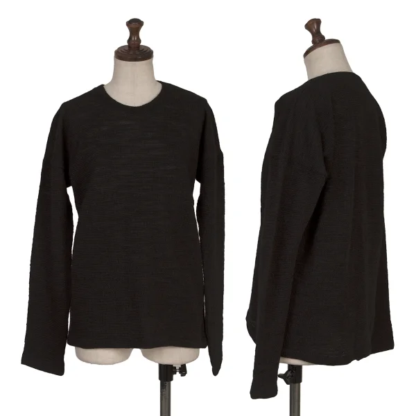 Y's Wool Knit Top Black S-M K-168100_001