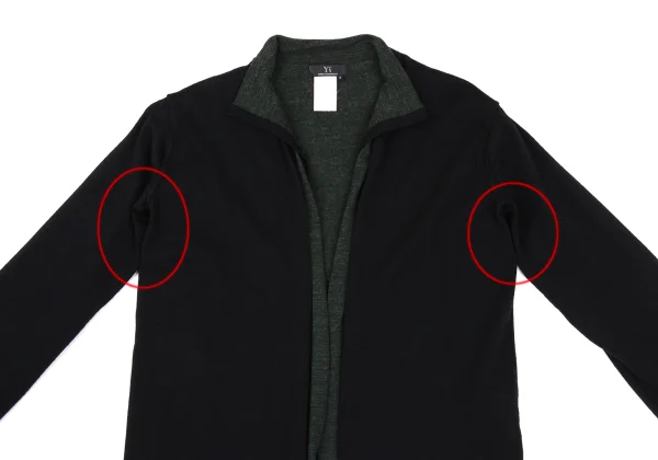 Y's Layered Wool Knit Cardigan K-168101_003