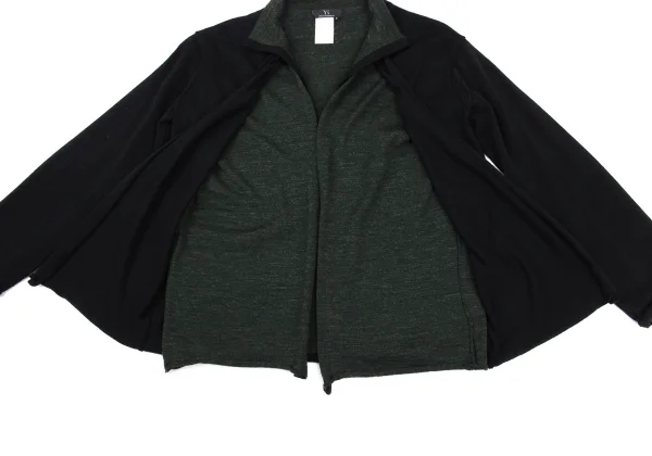 Y's Layered Wool Knit Cardigan K-168101_010